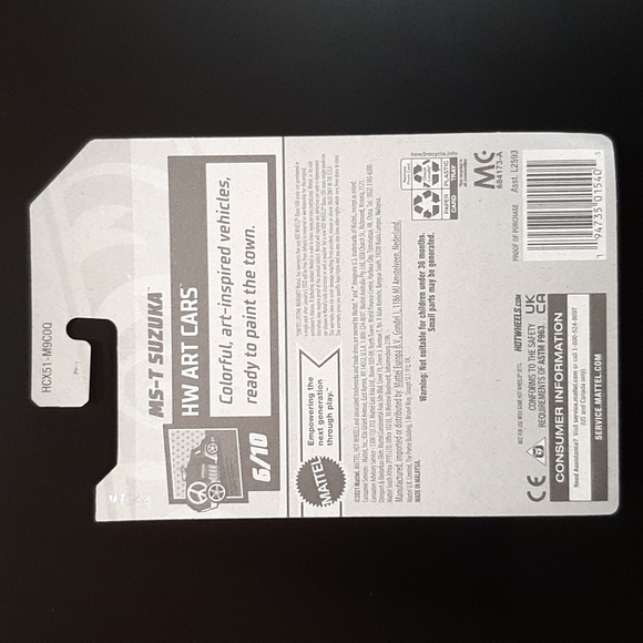 Hot Wheels MS-T Suzuka Orange 2022 HW Art Cars Collection Circuit Race Car - Picture 10 of 11